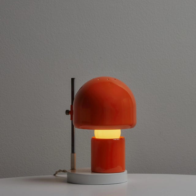 1960s Adjustable Perforated Table Lamp Attributed to Tito Agnoli for O-Luce For Sale In Los Angeles - Image 6 of 12