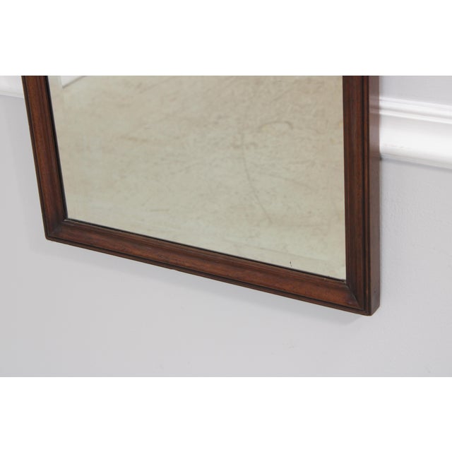 1980s Chippendale Style Mahogany Tall Wall Mirror For Sale - Image 5 of 13