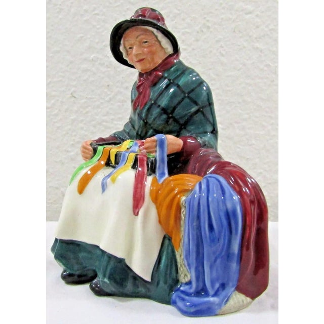 Rare "Silks and Ribbons" HN2017 Royal Doulton Figurine 1948 Measures 5 1/2" wide, 4" deep and 6 3/8" tall.