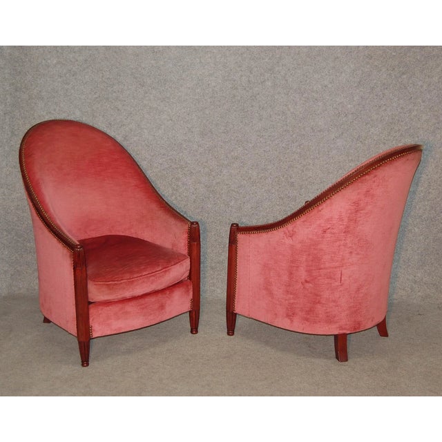 Set of Armchairs by René Joubert & Philippe Petit for DIM, 1920s For Sale - Image 3 of 10