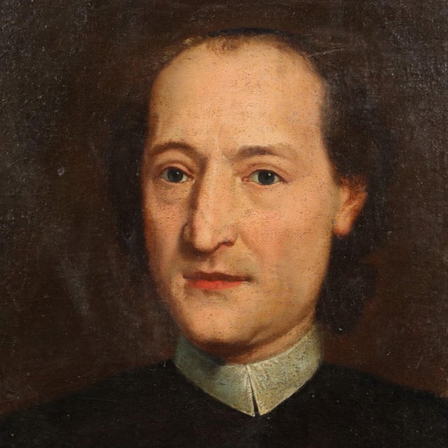 Italian School Artist, Portrait of a Prelate, Late 18th Century, Oil Painting on Canvas, Framed For Sale - Image 4 of 13