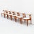 A phenomenal set of six Scandinavian mid century modern dining chairs in teak and Edelman leather by Johannes Andersen,...