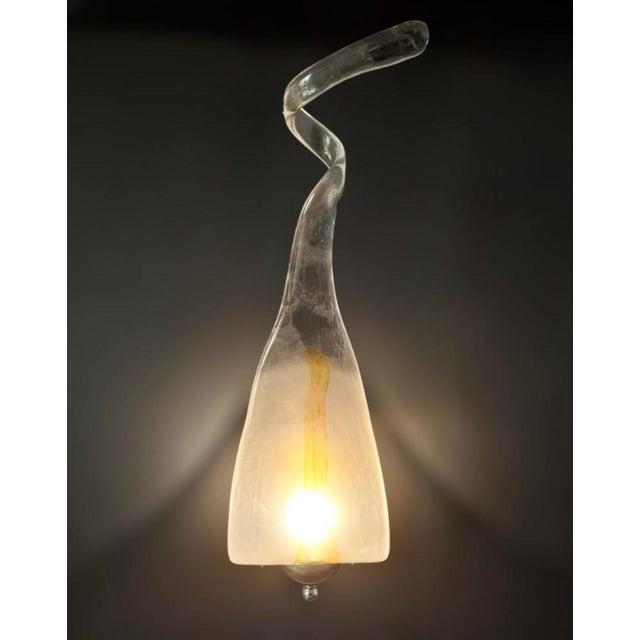 Italian 1960s Teardrop Murano Sconce by Mazzega, 4 Available For Sale - Image 3 of 11