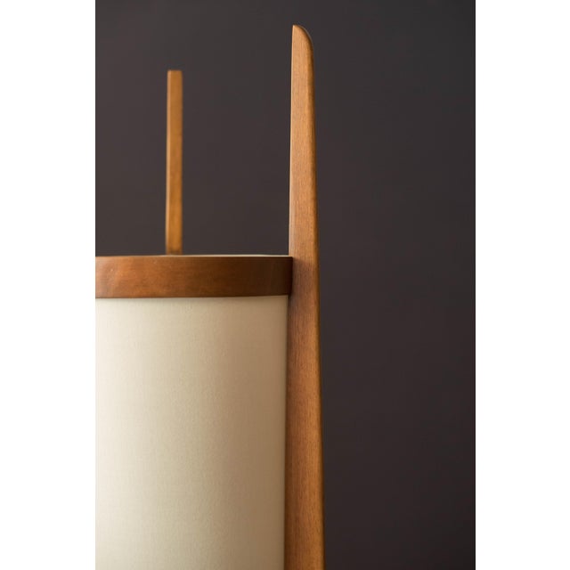 Wood Vintage California Modern Sculptural Floor Lamp by Modeline Lighting Co. For Sale - Image 7 of 14