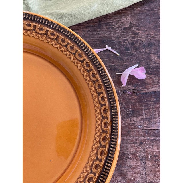 1970s Set of Four (4) Franciscan Creole 10.5” Plates For Sale In Chicago - Image 6 of 9