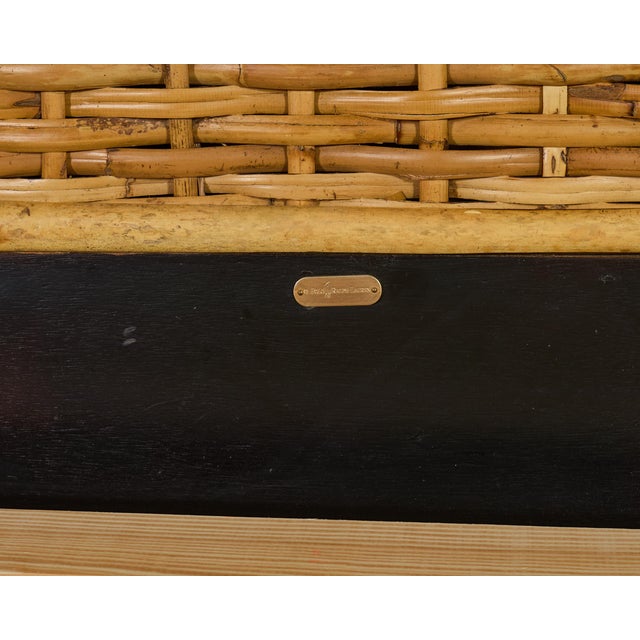 Ralph Lauren Organic Modern Bamboo Rattan Wicker Full Size Bed For Sale - Image 12 of 18