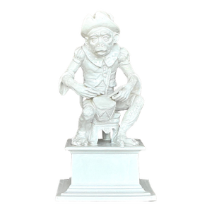 Vintage Italian Glazed Ceramic Monkey