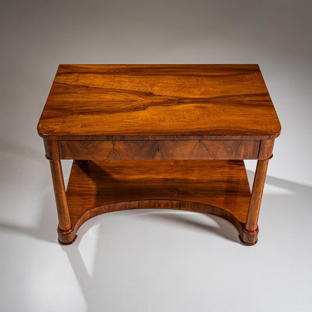 Biedermeier Walnut Desk, 1820s For Sale - Image 9 of 10