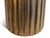 Metal Small Marble Fluted Brass Side Table For Sale - Image 7 of 9