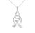 Rare 14K White Gold Floating Diamond Clown Jester Pendant Necklace Metal: 14K White Gold Gemstones: 6 Brilliant Round...