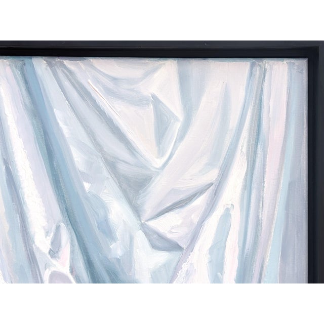 Nancy Paris Pruden "Dreams in Black and White 2" Contemporary Still Life Realistic Drapery Painting, 2020s For Sale In Houston - Image 6 of 11