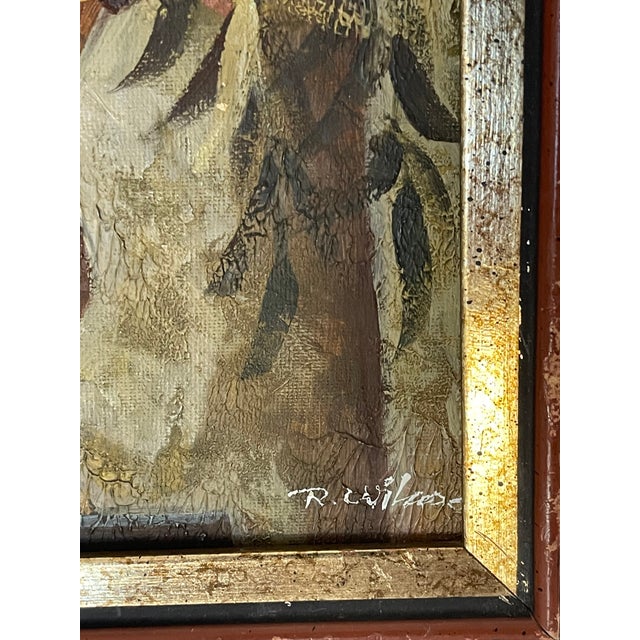 American 1960s Barock Revival Oil on Canvas Still Life Painting Signed Framed For Sale - Image 3 of 4