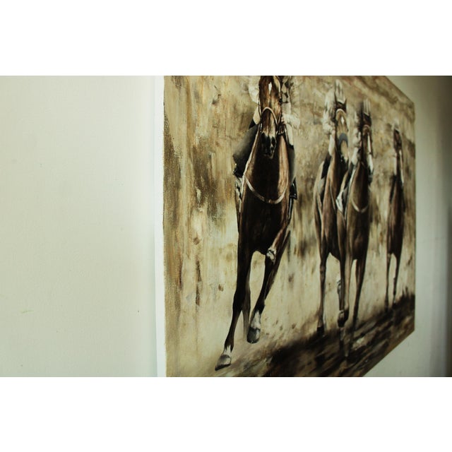 Textile Artist Andrei Sitsko "Gallop" Modern Original Painting For Sale - Image 7 of 11