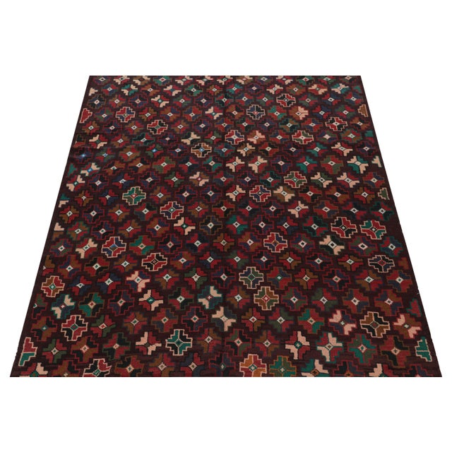 Modern Rug & Kilim’s Kohistani Baluch Tribal Rug With Colorful Geometric Patterns For Sale - Image 3 of 7