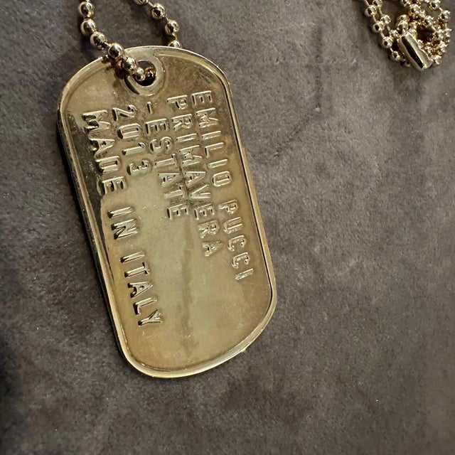 Metal A 2013 Statement Emilio Pucci Primavera Estate Chain With Medallion For Sale - Image 7 of 8