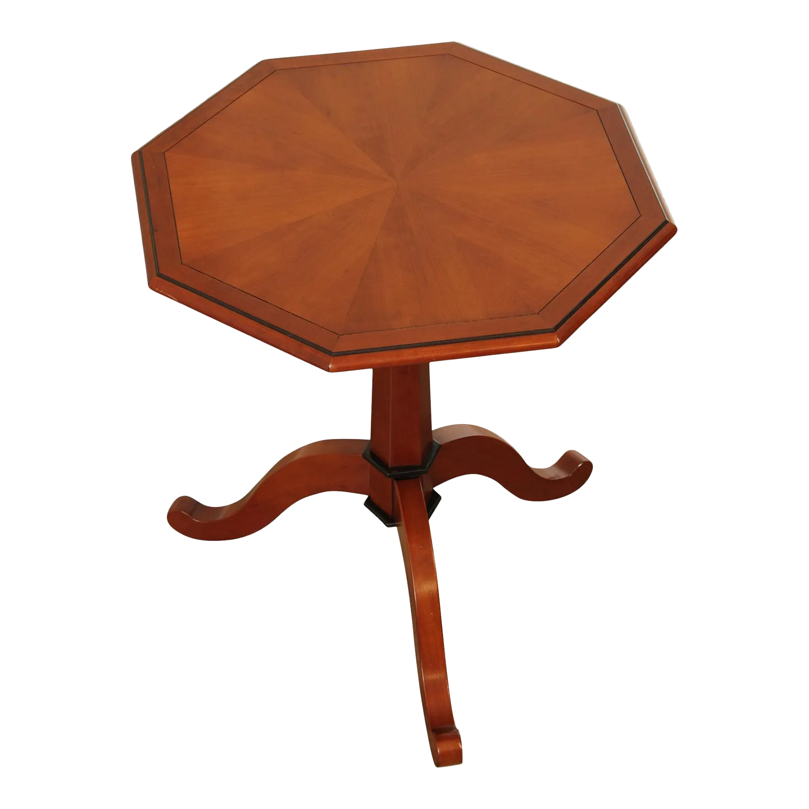 octagon side table【mix】 Grange French Inlaid Cherry Octagon Top Side Table | Chairish