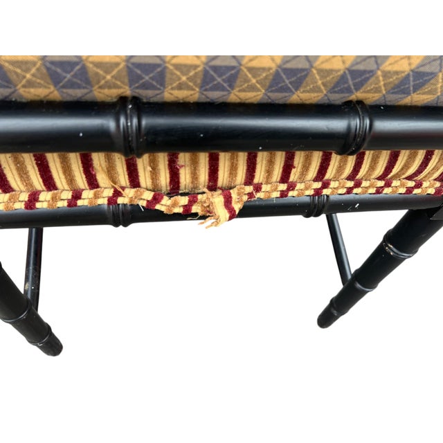 Mid 20th Century Set 4 Faux Bamboo Armchairs For Sale - Image 15 of 18