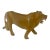 Vintage Kamba Carved Wooden Lion Sculpture For Sale