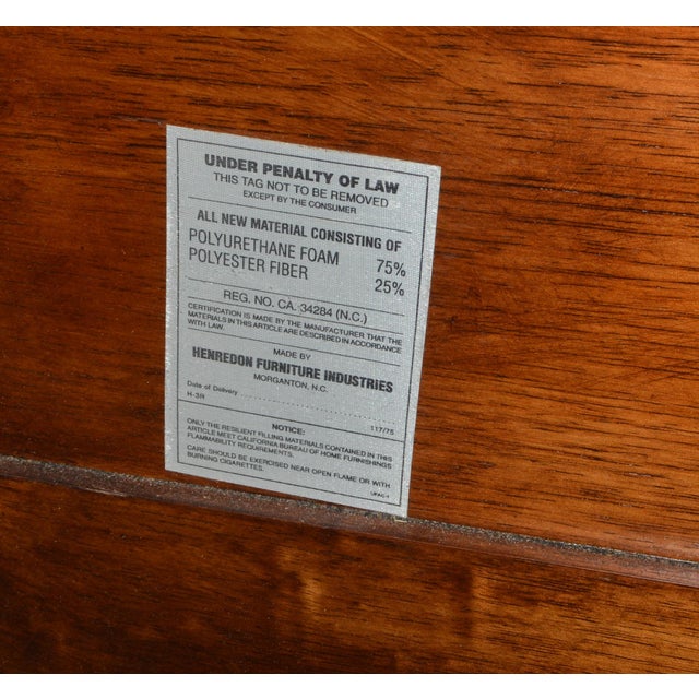 Henredon Leather Sleigh King Bed For Sale - Image 15 of 16