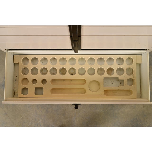 Art Deco 10-Drawer Dental Cabinet by American Cabinet Co., Circa 1930s For Sale - Image 9 of 18