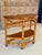 1940s Modernist Rattan & Mahogany Demilune Side Table by Rattanage For Sale - Image 12 of 12
