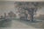 Antique Ernest C Rost the Old Elm Road Colored Country Landscape Etching 30" For Sale - Image 6 of 13