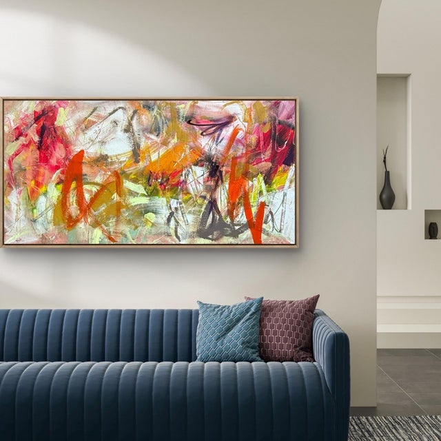 Early 21st Century Mirtha Moreno Oil on Canvas Painting “AbEx Horizontal Series 03” 2025 For Sale - Image 5 of 10