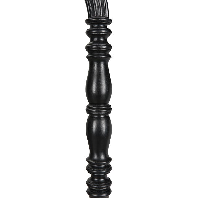 NOIR Bachelor Bed, Twin, Hand Rubbed Black For Sale - Image 9 of 10