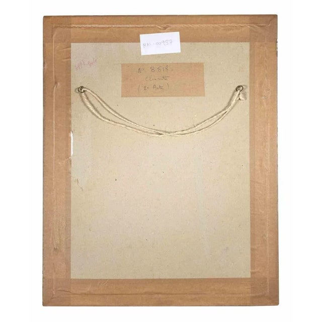 Erté, Les Mamelles de Tirésias: Choriste, 2nd Act, Gouache on Paper, 1947 For Sale - Image 4 of 5