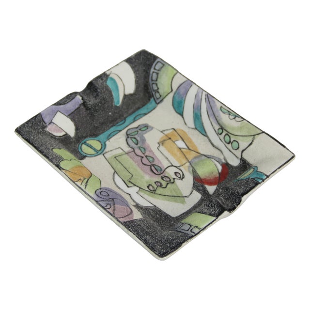 Vintage Ceramic Ashtray, 1980s For Sale