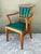 Vintage Channel Tufted Desk Chair For Sale - Image 11 of 12