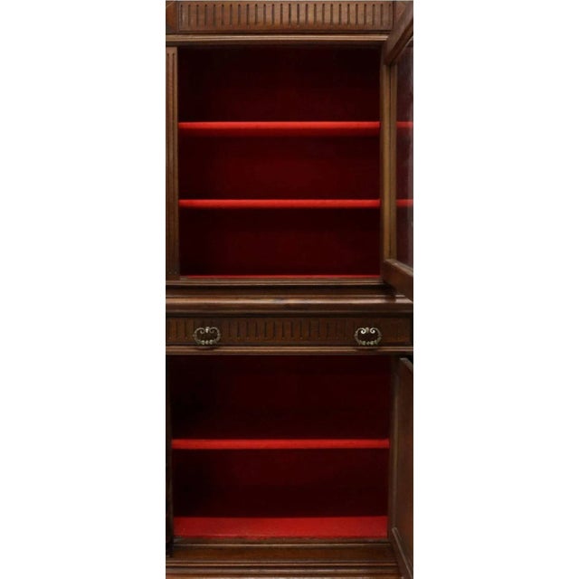 19th Century French Louis XIII Style Deux Corps Stepback Cabinet For Sale - Image 4 of 8