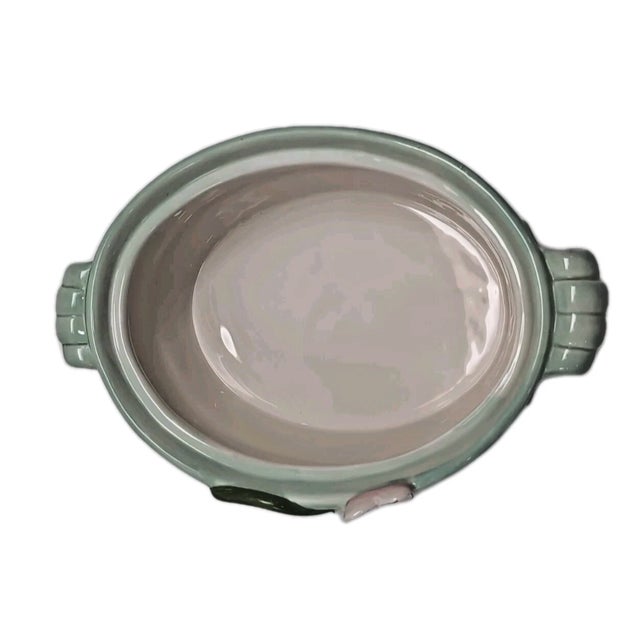 Fitz and Floyd Toulouse Hen Covered Vegetable Serve Bowl Multicolor Hand Painted For Sale - Image 9 of 12