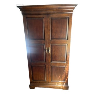 Cherry Bar and Wine Cabinet by Howard Miller For Sale