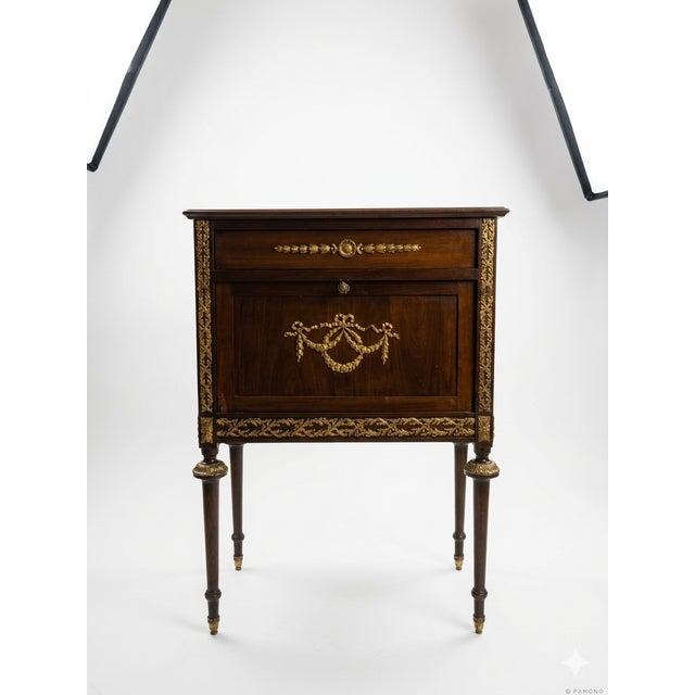 Large Antique Nightstand, 1900 For Sale - Image 3 of 4