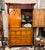 Gothic Antique Mid-1800s Oak Linen Press Cabinet For Sale - Image 3 of 11