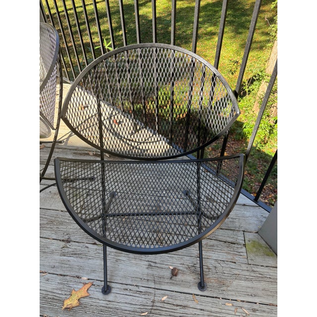 Tempestini Mid Century Modern Orange Slice Restored Chairs, a Pair, Attributed For Sale In Atlanta - Image 6 of 7