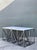 Vintage Marble Top Aluminum Side Tables - A Pair For Sale - Image 10 of 12