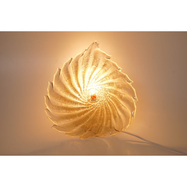 Vetri Murano Glass Wall Lamp with Gold Inclusions from Barovier & Toso, 1960s For Sale - Image 9 of 9
