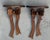 Vintage Folk Art Hand-Carved Bow Wall Shelves, a Pair For Sale - Image 4 of 9
