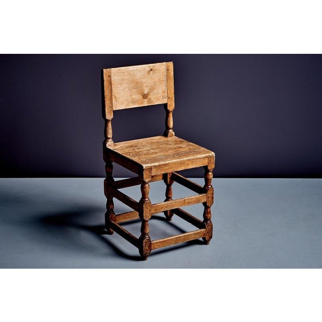 1900 - 1909 Rustic Pinewood Chairs, Sweden, 1900s, Set of 4 For Sale - Image 5 of 18