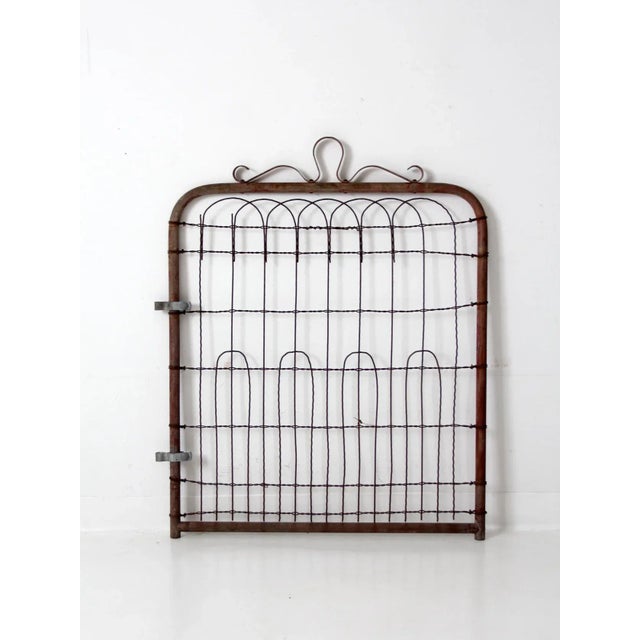 Metal Vintage Garden Gate Door For Sale - Image 7 of 11