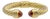 Mid 20th Century David Yurman 14k Yellow Gold Classic Cable Citrine Hinged Cuff Bracelet 9.5 Mm For Sale