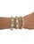 This stunning Art Deco-style bracelet features a classic geometric aesthetic, characterized by its symmetrical arrangement...