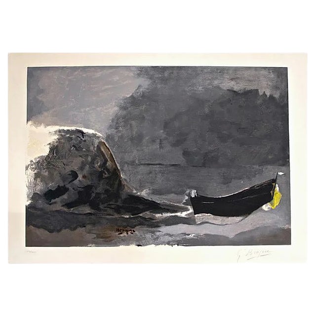 Marine Noire - Lithograph after Georges Braque - 1956 1956 For Sale