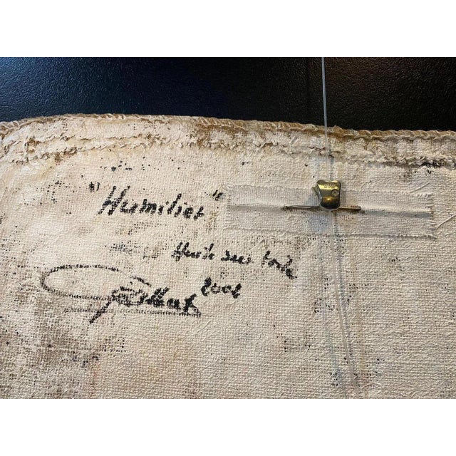 Charcoal Gilbert Pauli, Humilier, Oil on Burlap, 2002 For Sale - Image 8 of 9