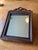 Vintage Carved Bow Top Wooden Mirror For Sale - Image 4 of 7