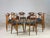Tan Ten Dining Room Chairs by Roger Landault for Maison Sentou, 1950, Set of 10 For Sale - Image 8 of 16