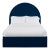 Poppy King Bedframe, Navy Velvet For Sale