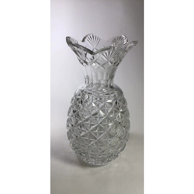 2000’s Waterford Crystal Hospitality Pineapple Vase For Sale In Greensboro - Image 6 of 9